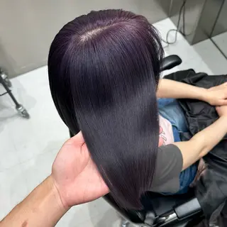 ロング カラー 💫艶ハイトーン×髪 質改善💫リュウトのヘアスタイル