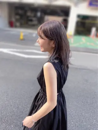 セミロング カラー コミヤマ ナツキ🪿のヘアスタイル