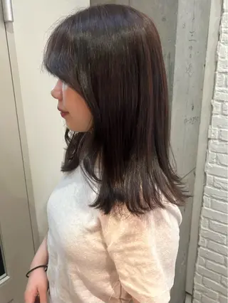 ミディアム カラー 透明感似合わせカラー 🍀あかり🍀のヘアスタイル