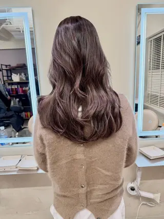 ロング カラー レイヤーカット 赤み消し　店長/大和のヘアスタイル