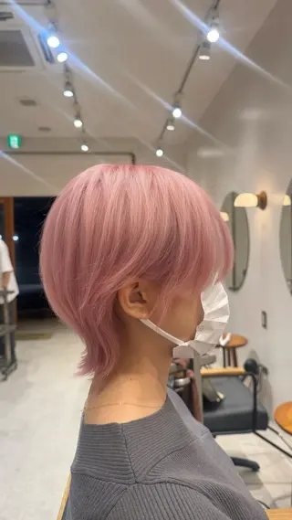 ショート カラー 🌓ウルフ/ショート /ハイトーン/大夢のヘアスタイル