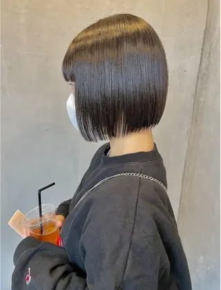 ミディアム カットモデル募集/ 新潟松崎/田村紗莉那のヘアスタイル