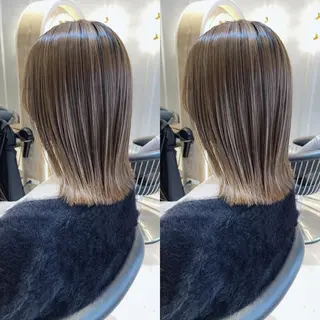 ミディアム カラー 佐々木 裕一のヘアスタイル