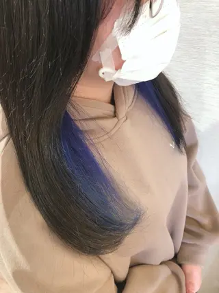 セミロング カラー 坂本 裕樹のヘアスタイル