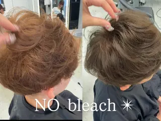 ミディアム カラー saki｜透明カラー ドライパーマ.パーマのヘアスタイル