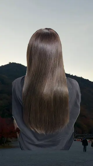 カラー ストレート/カラー 特化雪本☃️のヘアスタイル
