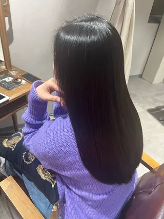 ロング 髪質改善✨ストレート オグ✂️/ショートのヘアスタイル