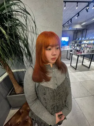 ミディアム 佐藤 凜のヘアスタイル