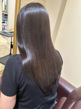 ロング カラー 佐川 絢のヘアスタイル