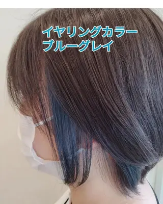 ショート カラー パーマ メンズ キッズ マツエク・マツパ sara 荒井店のヘアスタイル