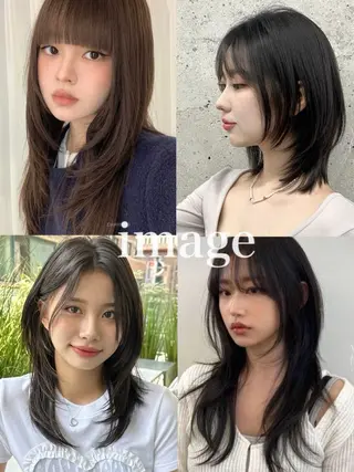 セミロング 北千住 髪質改善 カナのヘアスタイル