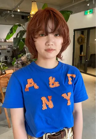 ショート カラー 聖 来のヘアスタイル
