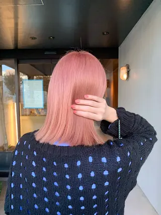 ミディアム カラー 鍋島 平のヘアスタイル