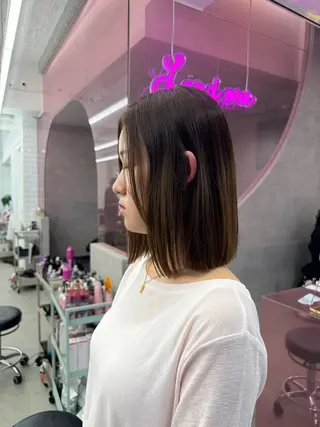 ミディアム 中野 光瑠のヘアスタイル