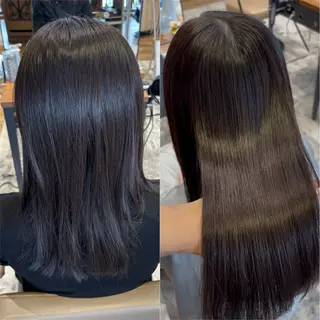 ロング 牧 友梨亜のヘアスタイル