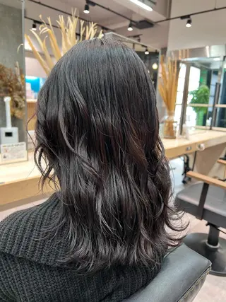 セミロング カラー 🌞レイヤー×カラー 前川那津美🌞のヘアスタイル