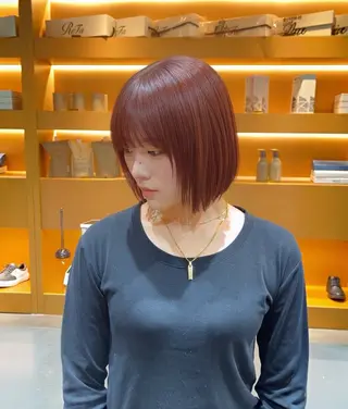 ショート 🫧似合わせ×透明感 ケアカラー清野🫧のヘアスタイル
