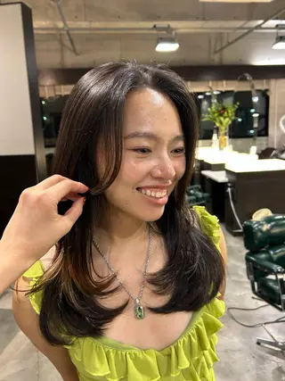 ミディアム レイヤー✨パーマ 🌙 nanacoのヘアスタイル