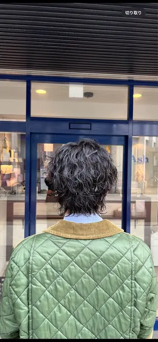 パーマ メンズ 大人透明感艶カラー 寺田稜のヘアスタイル