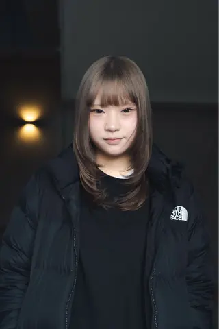 セミロング 井上 力のヘアスタイル