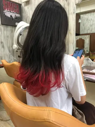 ロング カラー 鈴木 悠のヘアスタイル