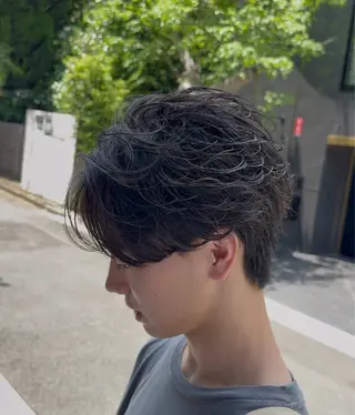ショート カラー パーマ メンズ fifth 菅崎愛斗のヘアスタイル