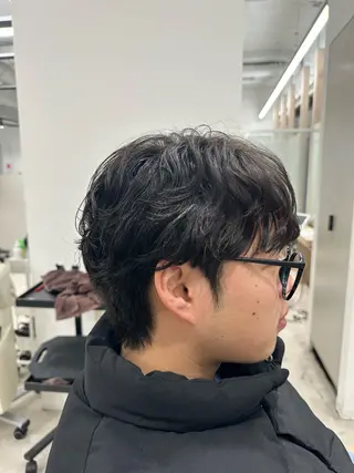 パーマ メンズ 市川メンズパーマ/ 透明感カラーKaiのヘアスタイル