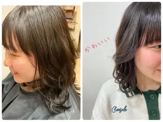 セミロング あやか 白髪ぼかしハイライトのその他イメージ