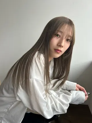 ロング カラー 山本 尚輝のヘアスタイル
