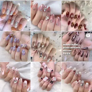 ネイル 渋谷／チップ長さ出し 👑アプレgel-xのネイルデザイン