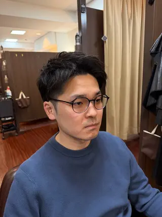 ショート メンズ 糸山 仁のヘアスタイル
