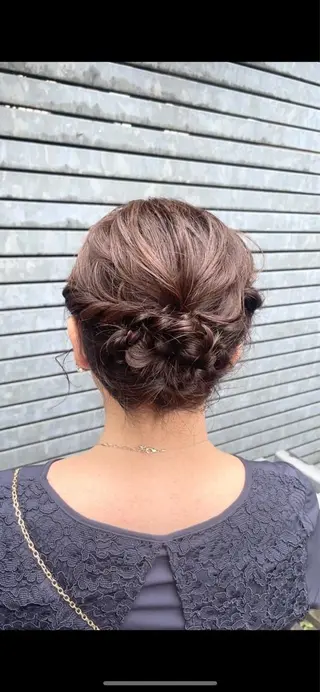 ミディアム カラー ヘアアレンジ ご新規様限定 透明感カラーKANAのヘアスタイル