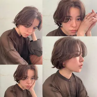 ショート パーマ 大人レイヤー×艶髪 小久保　春暁のヘアスタイル