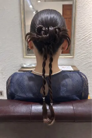 セミロング ヘアアレンジ 🎀ツヤ髪×モテヘア 🎀池袋/カナエのヘアスタイル