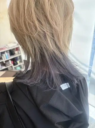 ミディアム カラー メンズ 西村 弘輝 パーマ/艶髪カラーのヘアスタイル