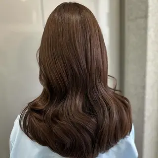ロング カラー ヘアアレンジ 🫧モテる💗ダメー ジレスハイトーン🫧のヘアスタイル