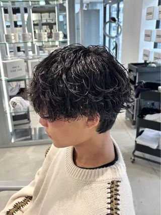 パーマ メンズ特化⚡️三村 彰吾⚡️カットパーマのヘアスタイル