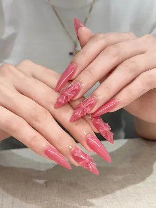 ネイル チップ長さ出し 専門店のネイルデザイン