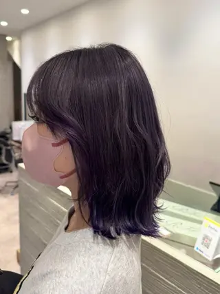 カラー NATSUNO ✮ボブ/縮毛矯正のヘアスタイル