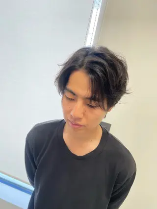 ミディアム BLEACH 🟥 PERM 天神🏆のヘアスタイル