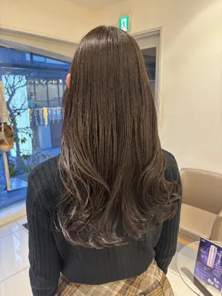 ロング カラー 艶髪/似合わせ/ ブリーチなし🫧のヘアスタイル