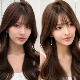 ロング 韓国ヘア🤍🇰🇷 🫶🏻吉満のヘアスタイル