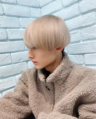 ショート カラー メンズ メンズモテパーマ💙 fuwaのヘアスタイル
