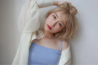 ショート カラー 髪質改善/韓国風 レイヤー/田村祐樹のヘアスタイル