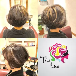 ショート カラー Hair salon The hiveのヘアスタイル