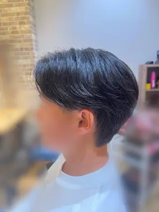 ショート メンズ 曲がる縮毛矯正/ メンズ特化/國井郁太のヘアスタイル