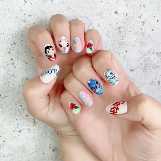 ミディアム カラー パーマ ヘアアレンジ メンズ キッズ ネイル マツエク・マツパ アイブロウ Salon Ｋのネイルデザイン