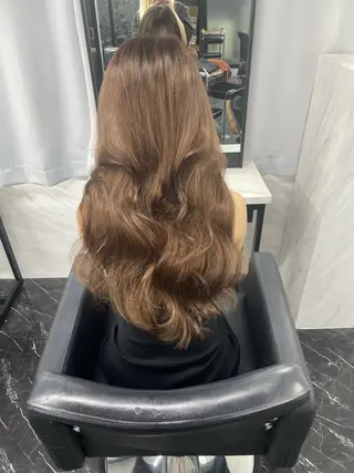 ロング マリカ🦋韓国 ハイトーン/エクステのヘアスタイル