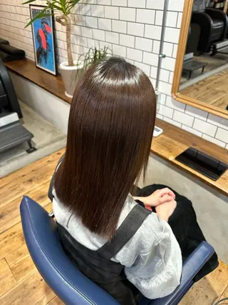 ミディアム 縮毛矯正&髪質改善 特化/ゆいのヘアスタイル