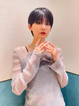 ショート ショート/ボブ 艶髪カラーTOSHIのヘアスタイル